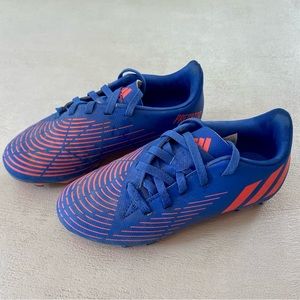 Kids Adidas Blue Predator Soccer Cleat Size 13